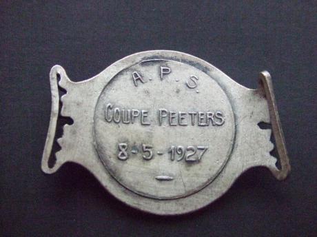 A.P.S.Coupe Peters 1927 voetbal België, gesp (2)